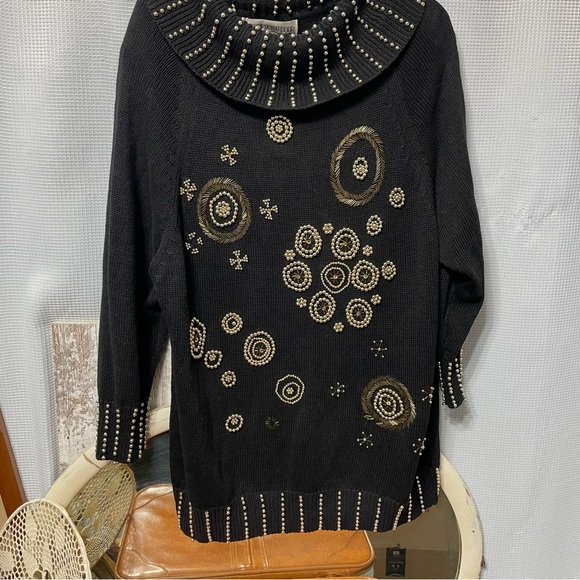 Vintage Sweaters - Vintage Victoria Harbour vintage 80’s beaded sweater size 2X
